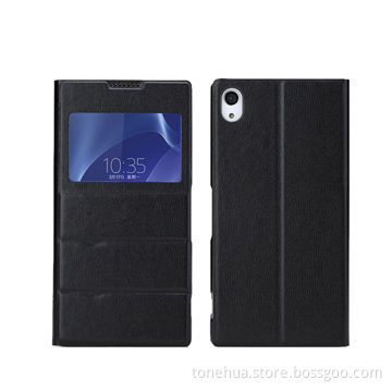 Newest Leather Flip Case for Sony Xperia Z2/L50W, with Stand